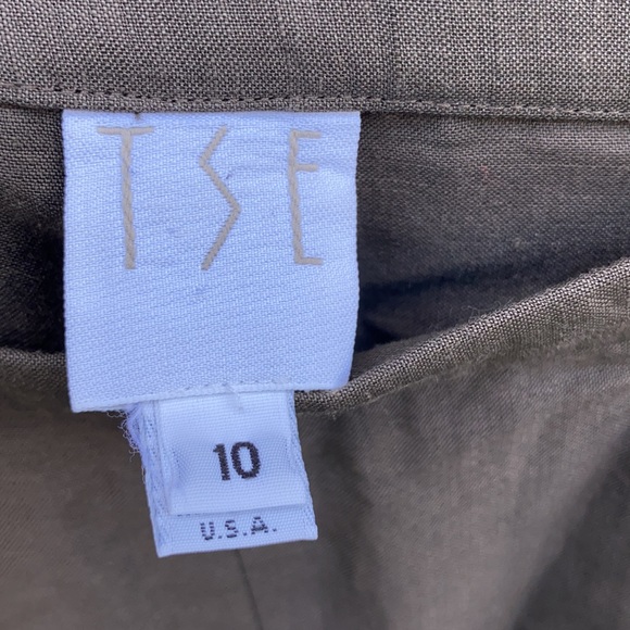 TSE Linen High Waist Pleated Pants - Picture 4 of 10